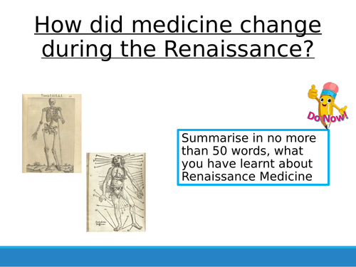 Renaissance Medicine - Recap