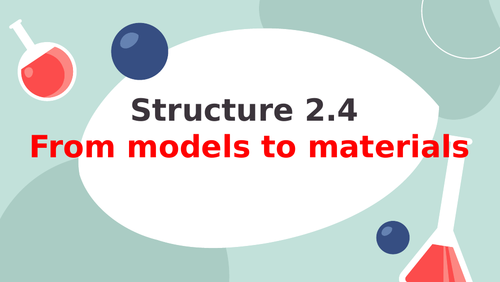 Structure 2 / IB Chemistry / Structure 2.3 and 2.4 (lesson / Worksheets)