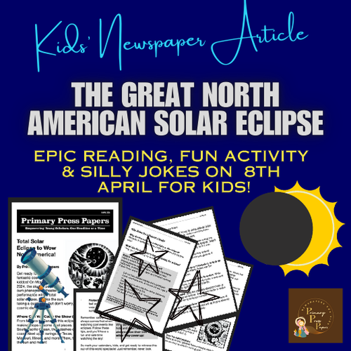 Total Solar Eclipse to Wow North America on April 8th 2024 ~ Kids Reading & FUN!