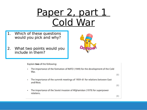 Superpowers and Cold War Revision 2