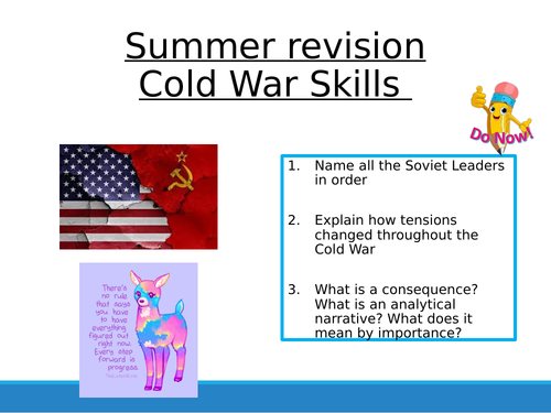 Superpower and Cold War revision 4 - Skills