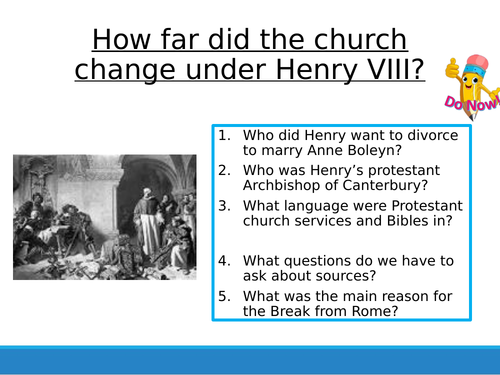 Tudors 7 - How did the Church change?