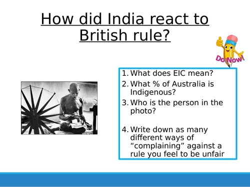 Empire & Slavery 5 - Indian reaction
