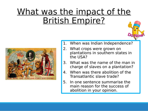 Empire & Slavery 9 - Impact of Empire