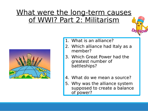 WWI 3 - Militarism