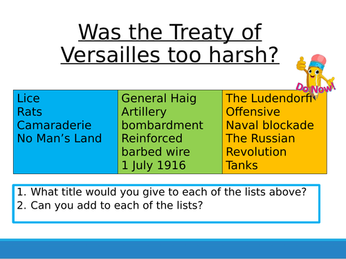 WWI 10 - Treaty of Versailles