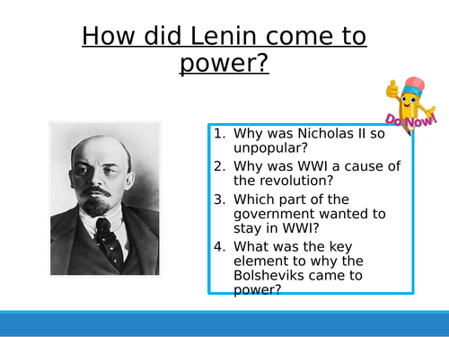 Russian Revolution 8 - Lenin's rise to power