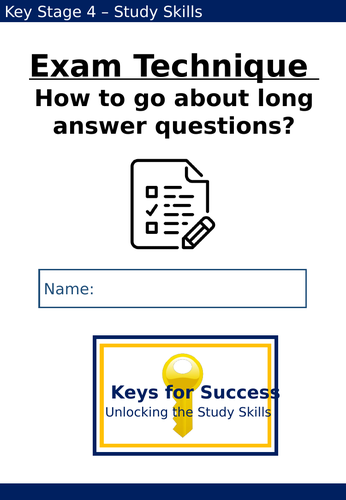 AQA - How to go about answering long answer questions?