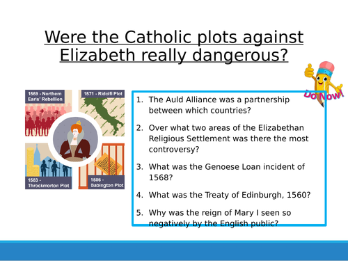 Early Elizabeth 7 - Plots against Elizabeth