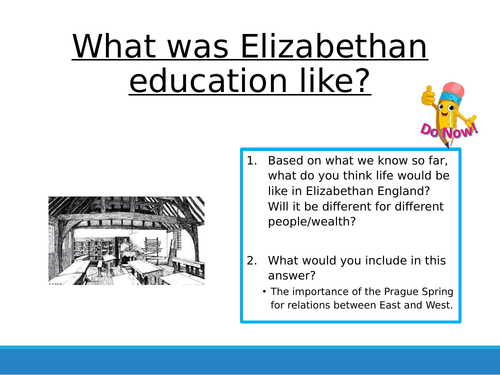 Early Elizabeth 14 - Education