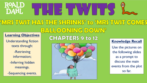 The Twits - Chapters 9 to 12 - 'Mrs Twit has the Shrinks' to 'Mrs Twit Comes Ballooning Down!'