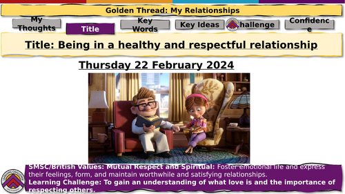 PSHE Respectful Relationships