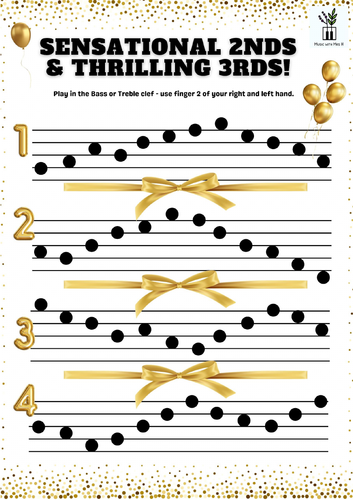 Intervallic reading practise sheets