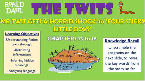 The Twits - Chapters 13 to 16 - 'Mr Twit Gets a Horrid Shock' to 'Four Sticky Little Boys!'