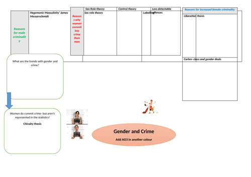 AQA A Level Sociology- Revision- Gender and Crime