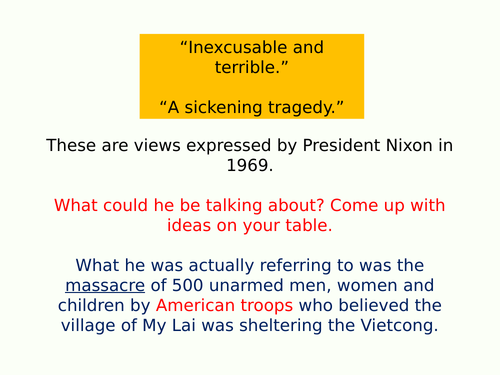 AQA 8145: Conflict in Asia - The My Lai Massacre (Vietnam pt. 1)