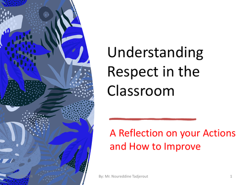 Understanding  Respect in the  Classroom