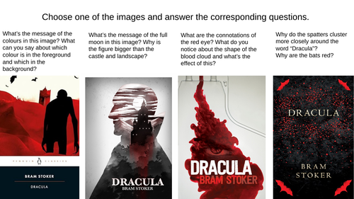 AQA GCSE English Language Paper 1 Question 2 Language Question 3 Structure "Dracula"
