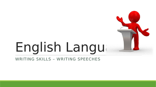 Functional Skills English - Speech Writing