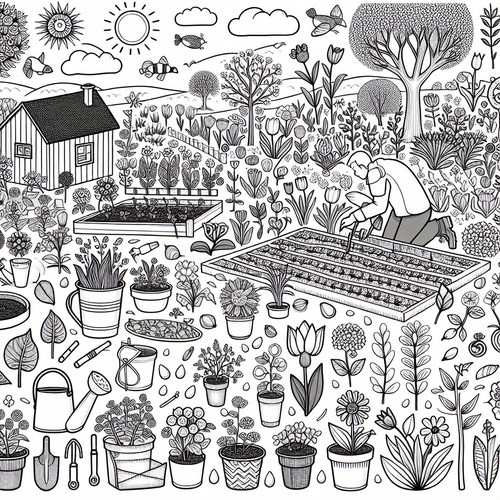 Errol's Garden Colouring sheet