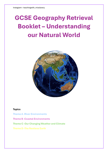 GCSE Geography Physical Geography Booklet