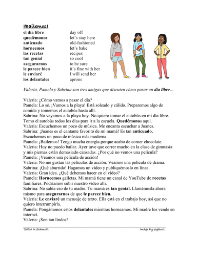 Nosotros Commands Reading in Spanish: Lectura con Imperativos