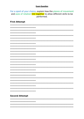 OCR CGSE PE Chapter 1.3- Movement Analysis