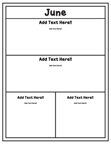 Editable June Newsletter Template