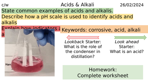 Acids and alkalis KS3 FULL LESSON