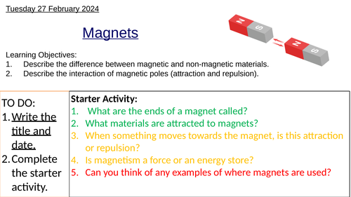 GCSE Physics Magnets: Complete Lesson