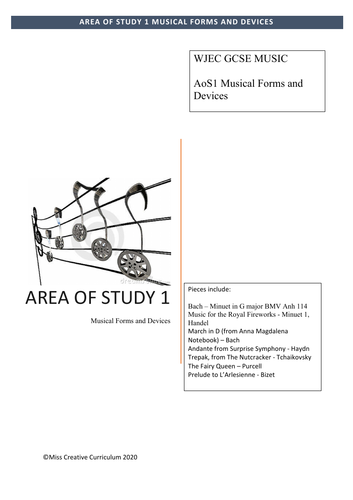 WJEC Area of Study 1 - Musical Forms and Devices