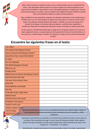 Spanish Vocabulary - Sports