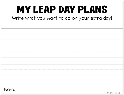 Leap Year 2024 - Leap Year Activities