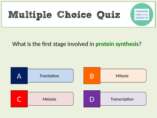 Protein Synthesis Revision Quiz