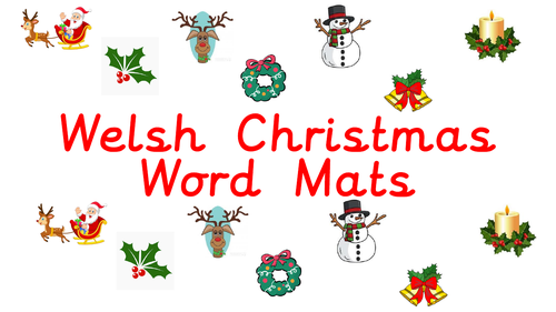 Christmas Welsh Language Mats