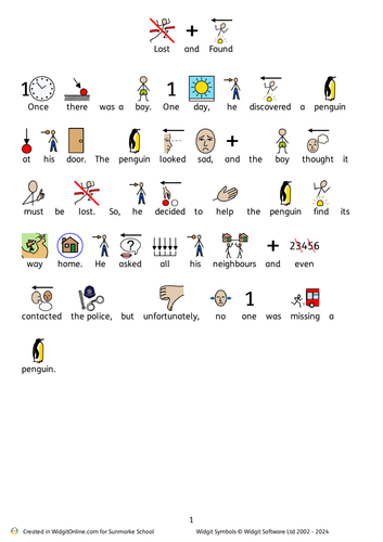 Lost and Found widget story simplified.