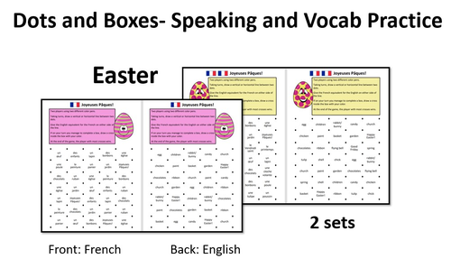 Dots and Boxes- Easter- French KS3