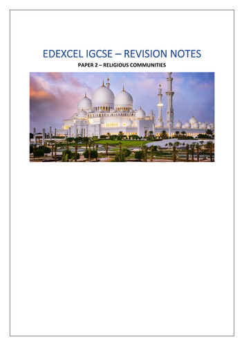 Edexcel IGCSE Islam - Religious Studies [Detailed and Accurate]