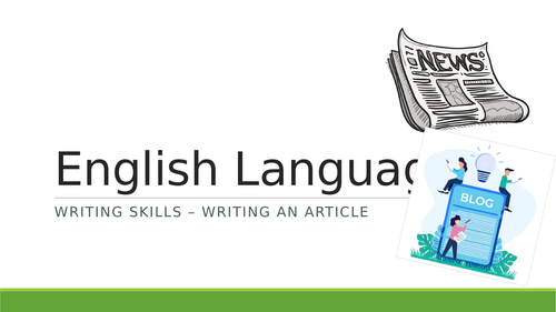 Functional Skills English - Article Writing