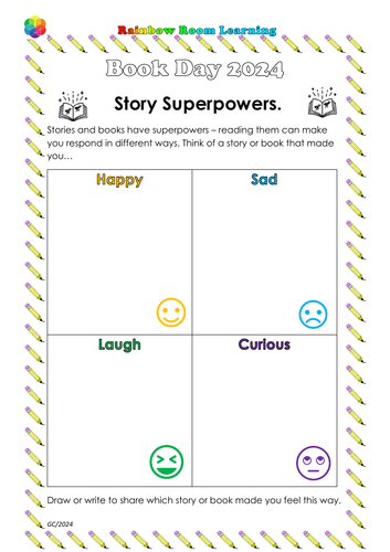 Book Day 2024 - 4 Story Superpowers