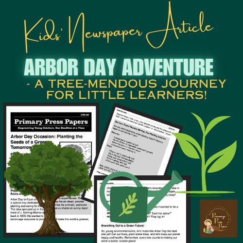 Arbor Day Adventure -Reading with Epic Activity for Kids to Enjoy & have FUN!