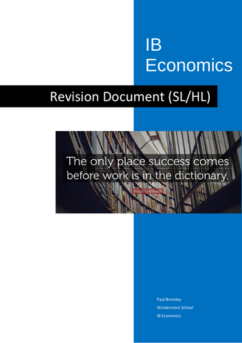 IB Economics revision checklist