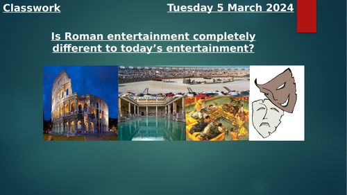Roman Entertainment Lesson