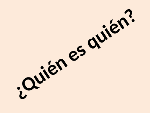 Spanish - Guess who - ¿Quién es quién? (Halloween)