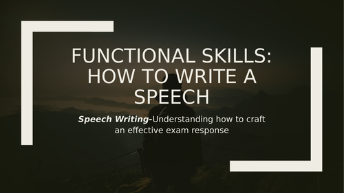 Functional Skills: Speech-Vaping