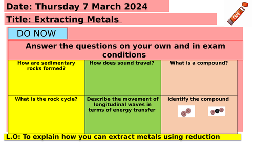 KS3  - Extracting Metals