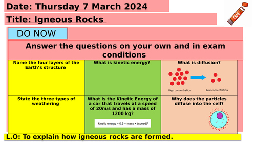 KS3  - Igneous Rocks