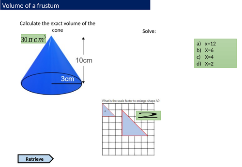 Volume of a frustum