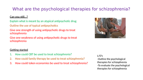 Psychological therapies for Schizophrenia - Paper 3 - A-Level Psychology