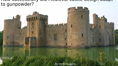How successfully did Medieval castles adapt to the use of gunpowder?